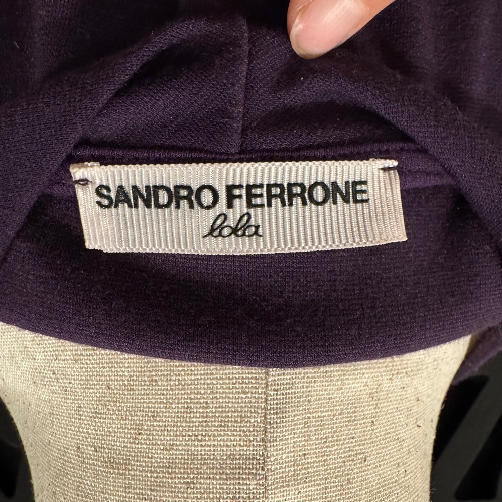 Sandro Ferrone 3D Floral Blouse Textured Statement Top Romantic Dressy - Picture 5 of 7